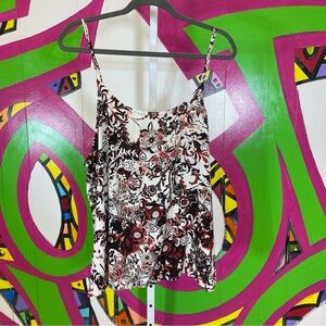 CATO, Floral Spaghetti Strap Tank Top. Size 22/24W. In excellent condition!
